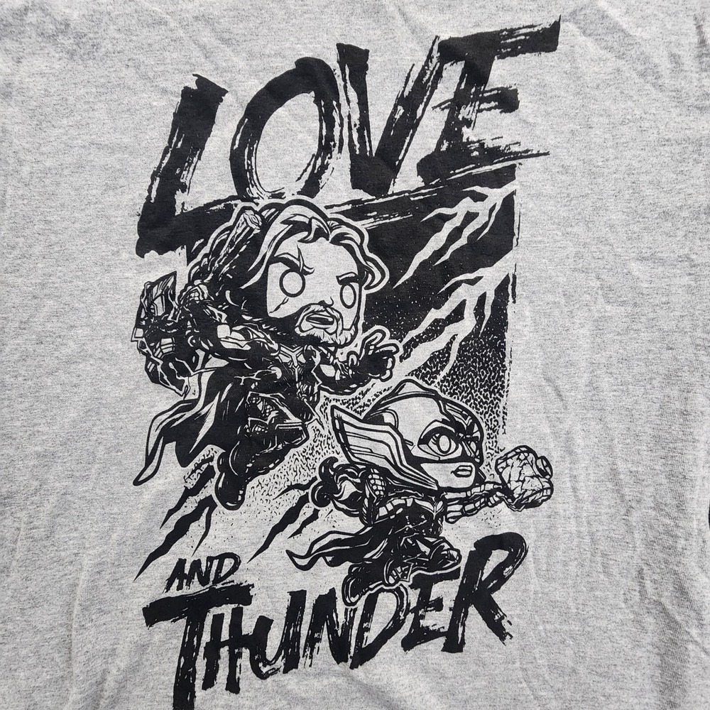 Thor Love and Thunder Marvel Studios Gray Short Sleeve T-Shirt Men's M